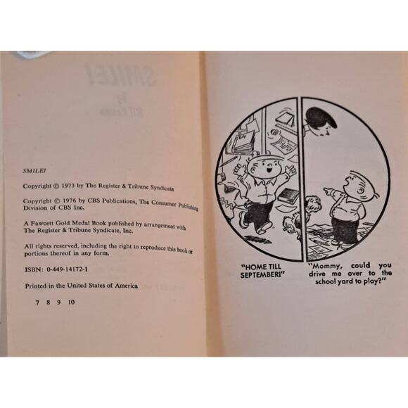 Smile! (The Family Circus-Red & Green) by Bil Keane (1976 MMPB) - Picture 2 of 5